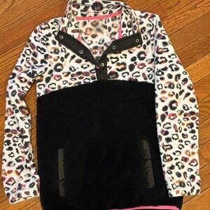 Leopard Print Kids Pullover